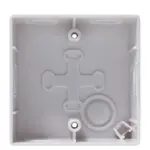YLI MBB800BP - Caja de Montaje para Botón, Plástica, Forma Cuadrada