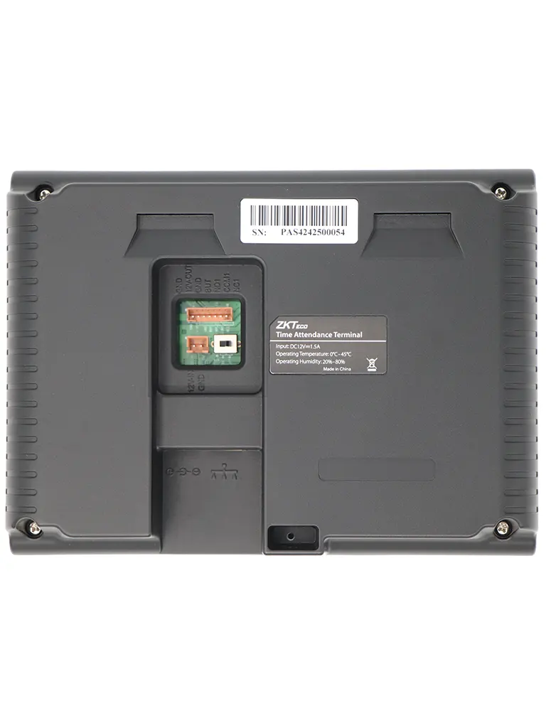 ZKTECO K40 - Control de Asistencia y Acceso Basico con Huella Digital BioID (1000), Conexion TCP/IP, SSR (Reporte en Hoja de Calculo Mediante USB) y Bateria de Respaldo de 2 Horas - Image 4