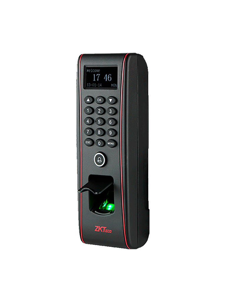 ZKTECO TF1700 - Control de Acceso Exterior de Huella, Tarjeta y Contraseña / Soporta 3000 Huellas / 10000 Tarjetas RFID 125 khz / Almacena 30000 Registros / Conexión TCPIP / USB / Compatible con Software ZK Access 3.5 - Image 2