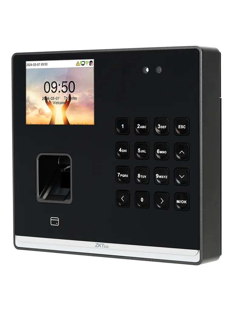 ZKTECO Senseface M2F Pro LR- Control de Asistencia con Acceso Basico para 500 rostros / 1,000 huellas / 1,000 tarjetas 125 KHz / 150,000 Eventos / Bateria de Respaldo de 4 horas / Compatible con ZKBio Zlink - Image 2