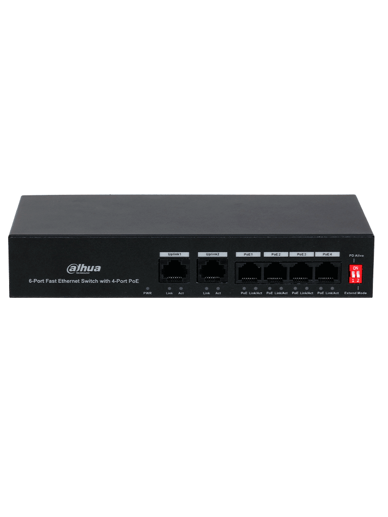 DAHUA DHI-KTP02 - Kit de videoportero IP con monitor táctil de 7" de 8GB de memoria embebida, soporte para alarmas 6&1, frente de calle con apertura remota y tarjetas Mifare (IC Card). Incluye un switch PoE de 4 puertos 10/100. - Image 4