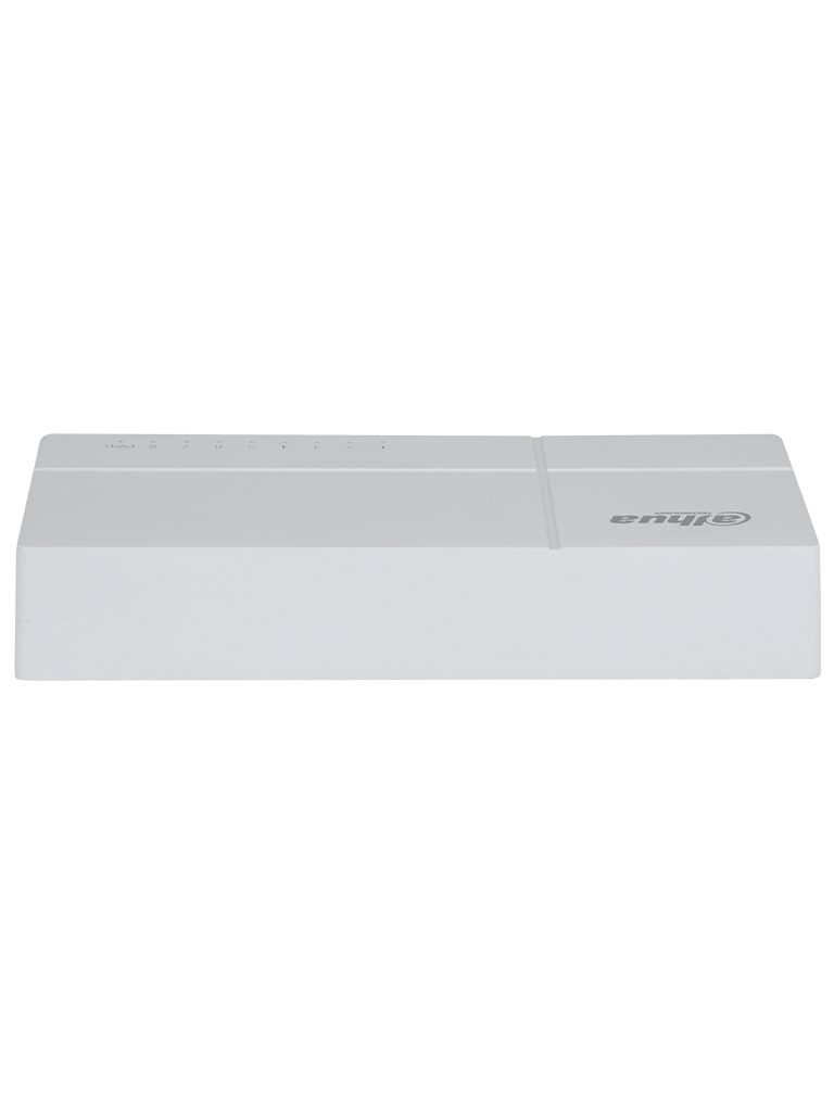 DAHUA DH-SF1008L - Switch de Escritorio con 8 puertos Fast Ethernet (10/100 Mbps), diseño compacto de capa 2, con capacidad de switching de 1.6 Gbps y velocidad de reenvío de paquetes de 1.19 Mpps. Ideal para redes eficientes y compactas. - Image 3