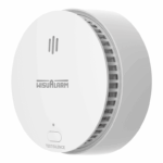 DAHUA WISUALARM HY-SA2FA - Detector Inteligente de Humo WiFi 2.4 Ghz, Sensor Fotoeléctrico, Sonido de Alarma de 85dB, Alarma Visual y Audible, Envía Notificaciones en Tiempo Real a APP, Certificaciones TÜV and CE,
