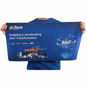 DAHUA MATPRO038 - Mouse Pad Largo Color Azul/ con Logo Dahua/ Promocional