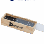 TVC DOMINO - Juego de Domino/ Con Loogtipo de TVC/ Con Caja de Madera/ Promocional/