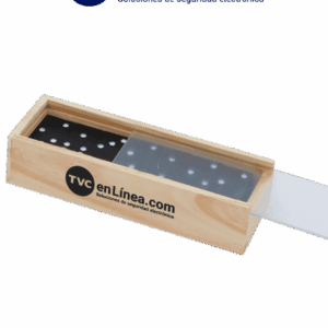 TVC DOMINO - Juego de Domino/ Con Loogtipo de TVC/ Con Caja de Madera/ Promocional/