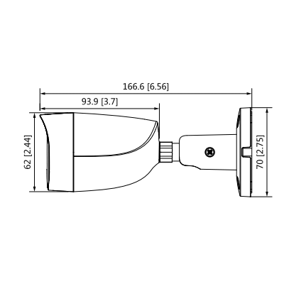 DAHUA HAC-HFW1231CM-28 - Camara Bullet 1080p/ Super Adapt/ Metalica/ Lente de 2.8mm/ WDR Real de 130 dB/ 107 Grados de Apertura/ 30 Mts de IR/ IP67/ Soporta CVI/AHD/TVI y CBVS/ Ideal para Contrastes de Luz/ - Image 3