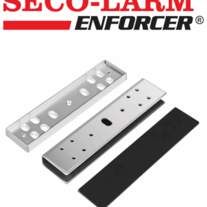 Seco-Larm E941S600UQ- Soporte tipo "U" para puerta de vidrio compatible electroiman Seco Larm de 600 lb
