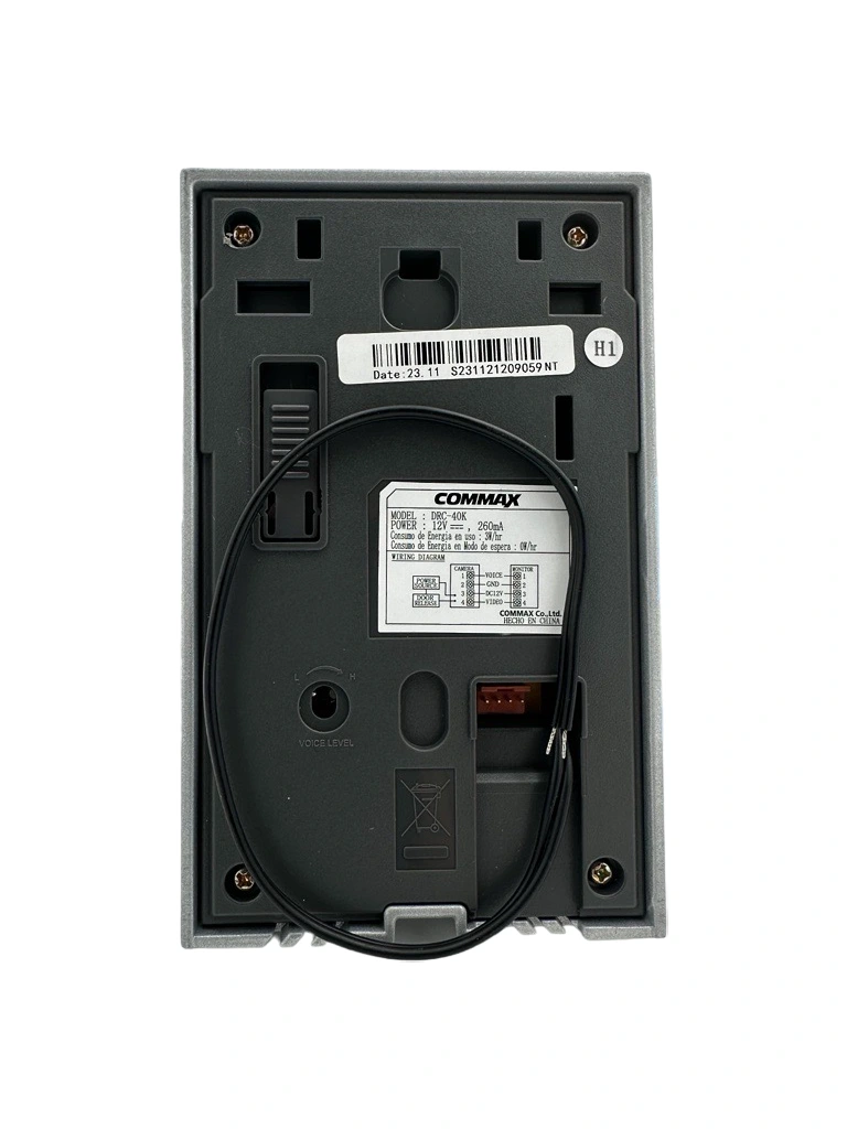 COMMAX DRC40K - Frente de Calle para Videoportero con Cámara 960H y Sensor de Luz, Volumen Ajustable, Soporta 2 Monitores COMMAX - Image 3