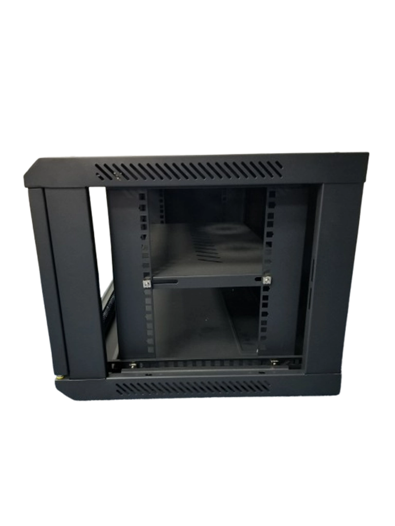 SAXXON SXR6U5406A - Gabinete de Pared Negro / 6UR / Puerta de Vidrio Templado / Dimensiones útiles: Alto 37 x ancho 53 x profundidad 40 cm - Image 2