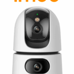 IMOU Ranger Dual (IPC-S2XN-6M0WED) - Cámara IP WiFi Dual de 6MP tiene un lente fijo y un lente PT de 3MP cada uno, visión nocturna de 15m, audio bidireccional con micrófono y altavoz integrados, e IA