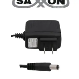SAXXON KA12H1201000USH - Fuente de Poder Regulada / Alimentación de 12 Vcc 1 Amper / Conector Macho / Voltaje de Entrada: 100-240V / Ideal para Cámaras de CCTV , Controles de Acceso y Asistencia