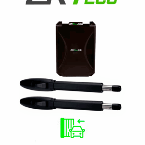 ZKSW300DCB - Kit de Pistones de Aluminio, Para Puertas Abatibles de Doble Servicio, Soporta 300 kg por Puerta, Instalación Sencilla sin Soldadura, Accesorios Incluidos, Alimentación 110V (Funciones limitadas)