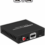 SAXXON LKV3061 - Separador de Audio HDMI/ Soporta Extracción de Video y Audio/ Conexion de Audio a traves de SPDIF & Coaxial o 3.5mm/ Resolucion de Video 4Kx2K@60Hz