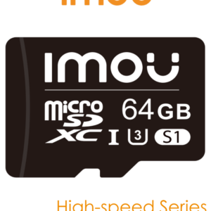 IMOU ST2-64-S1 - Memoria MicroSD de 64 Gb/ UHS-1, Clase 10, U3, V30/ 3D TLC NAND flash/ Velocidad de Lectura 95MB/s/ Ideal Para Cámaras de Seguridad, Teléfonos, Tablet, etc./