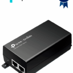 TP-LINK -TL-POE160S - Inyector PoE+/ 2 puertos Gigabit Ethernet/ Suministro de Hasta 30W/ Cumple con estándar PoE IEEE802.3 AF & AT/ Instalación Plug and Play