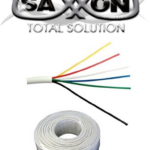 SAXXON OWAC6100J - Cable de alarma / 6 Conductores / CCA/ Calibre 22 AWG / 100 Metros / Recomendable para control de acceso / Videoportero / Audio / Reforzado