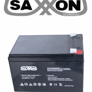 SAXXON CBAT12AH - Bateria de respaldo de 12 volts libre de mantenimiento y facil instalacion / 12 AH/ compatible con CCTV/ Acceso/ Bosch