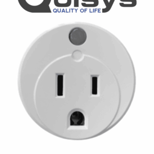 QOLSYS IQSMARTPLUG - Plug Inteligente Z-Wave Ultra Compacto con Medidor de Energía compatible con Paneles Qolsys (Alarm.com)