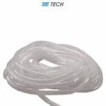 SBE TECH SBEESP12 - Organizador de cable en espiral blanco, 1/2", 10 metros, en rollo