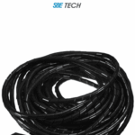 SBE TECH CNESPN12 - Organizador de cable, espiral negro, 1/2 pulgada, rollo de 10 metros