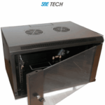 SBE TECH GNLPAR6URP - Gabinete de pared 6UR, 60x60 cm, puerta de cristal templado, cerradura y llaves.