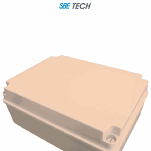 SBE TECH OP240190160 - Caja plástica con tapa opaca de 24x19x16 cm multiusos, IP66, fabricada en material autoextinguible y resistente a la abrasión