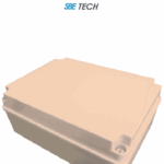 SBE TECH OP380300120 - Caja plástica con tapa opaca de 38x30x12 cm multiusos, IP66, fabricada en material autoextinguible y resistente a la abrasión