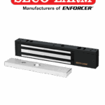 E941SB600PQ - Cerradura Electromagnética de 600 lb / Sensor de adherencia / LED de estado / Voltaje Dual 12/24 VDC / Homologada UL