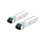 TCE - SFP-GE-LX-1310nm - Par de transceptores de fibra óptica SFP monomodo / 1310nm / DDM / Conector LC Dual / mini-Gbic / Velocidad 1.25Gbps / Hasta 20 KM de conexión