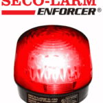 Seco-Larm SL126QR - Luz Estroboscópica Alámbrica, 6-12VDC, Roja Compatible IHORN / RISCO / DSC / BOSCH