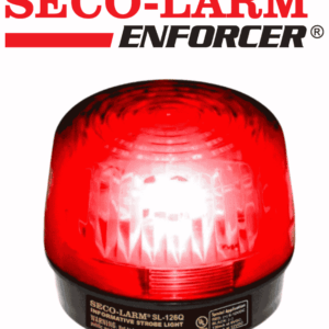 Seco-Larm SL126QR - Luz Estroboscópica Alámbrica, 6-12VDC, Roja Compatible IHORN / RISCO / DSC / BOSCH
