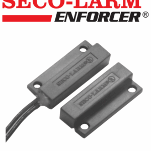 Seco-Larm SM205QBR - Contacto Mini con montaje de tornillo o adhesivo. Gap 3/4 CAFÉ Compatible paneles DSC / RISCO / BOSCH