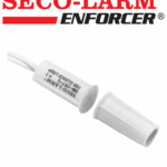 Seco-Larm SM2075QW - Contacto magnético blanco GAP 3/8" de empotrar tipo taquete Compatible paneles DSC / RISCO / BOSCH