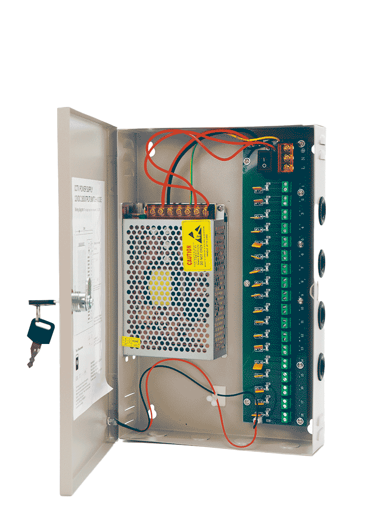 SAXXON SX10A18CH - Fuente de Poder Profesional 12 VCD / 10 Amperes / 18 Canales / 0.5 Amperes por Canal / Protección contra Sobrecargas / Led Indicador de Funcionamiento - Image 3
