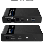 SAXXON LKV676KVM-PI - Kit extensor de video HDMI IPCOLOR/ Resolucion 4K @ 30 Hz/ Hasta 70 metros en 1080P y 40m en 4K con Cat 6/ 6A/ 7/ Cero latencia/ Soporta Teclado Video Mouse/ Soporta HDR/ ARC