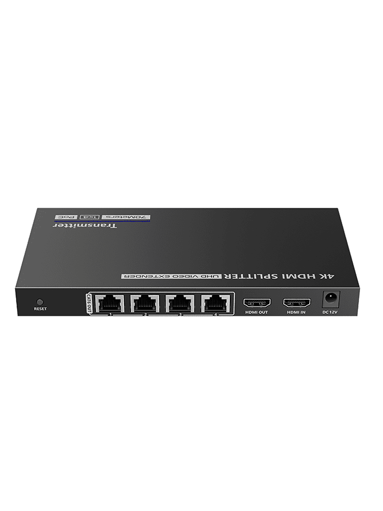 SAXXON LKV724P- Kit Extensor HDMI de 4 Puertos/ Resolucion 4K@30Hz/ Hasta 40 metros con resolución 4K y 70m a 1080P/ Cat 6/ 6A/ 7/ Loop HDMI/ Transmisor IR/ Plug and play - Image 3