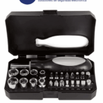 TVC PITCAIRN - Set de Herramientas con Desarmador de 16 Puntas/ 8 Dados Intercambiables/ Mango Ergonómico/ Medidas 13.5x8cm/