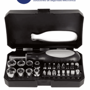 TVC PITCAIRN - Set de Herramientas con Desarmador de 16 Puntas/ 8 Dados Intercambiables/ Mango Ergonómico/ Medidas 13.5x8cm/