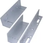 ZKTECO LMB200ZL - Soporte de Montaje para Diversos Tipos de Puertas, Tipo ZL, Aluminio Anodizado, Compatible con Cerradura Magnética LM200LED
