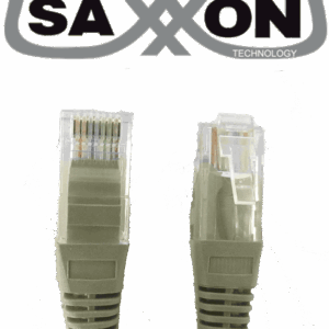 SAXXON P5E1UG - Cable patch cord UTP 1 metro / CAT 5E / Color gris