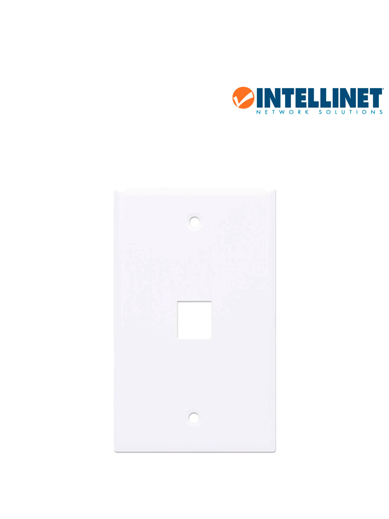 INTELLINET 163286 - TAPA (FACEPLATE) / 1 PERFORACION / BLANCO - Image 2