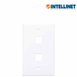 INTELLINET 163293 - TAPA (FACEPLATE) / 2 PERFORACION / BLANCO