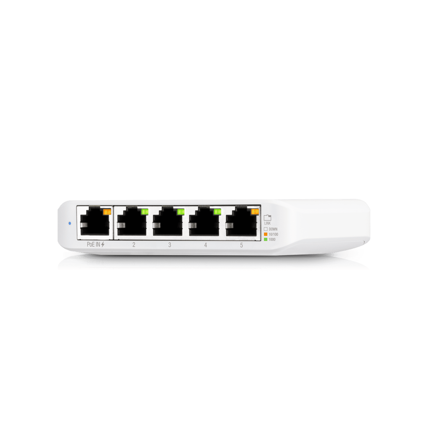 UBIQUITI USW-FLEX-MINI Switch UniFi Administrable Compacto de 5 Puertos 10/100/1000 Mbps, entrada de PoE 802.3af/at - Image 2