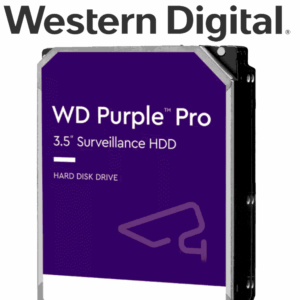 WESTERN DIGITAL WD122PURP - Disco Duro 12 TB / Serie Purple PRO / 3.5 SATA3/ 6GB / S 256MB 24X7 / DVR Y NVR de 1-16 Bahias y 1-64 Cámaras/ Inteligencia Artificial