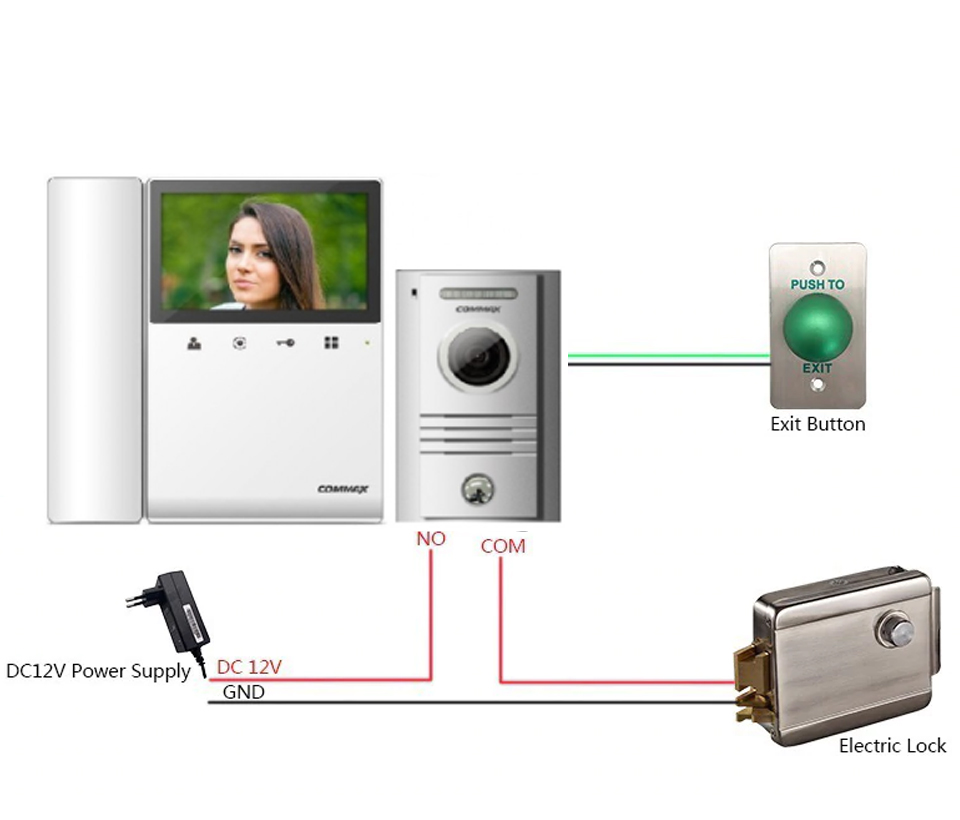 YLI ABK702BL - Cerradura Eléctrica Izquierda / Carcasa Metálica / Apertura con Botón, Llave / 12VDC / Uso Interior / Compatible con Controles de Acceso - Image 3