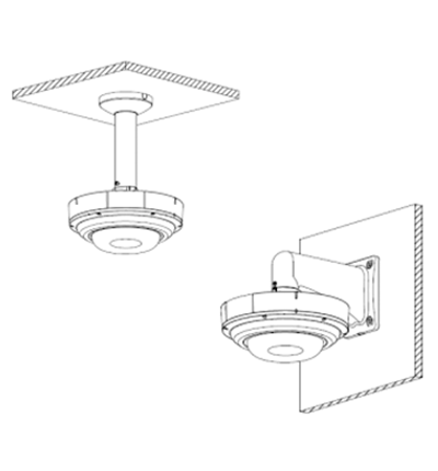 DAHUA DH-PFA108 - Adaptador para Brazo de Pared o Techo, Compatible con PFB300C, PFB303W y DH-PFA111. - Image 2