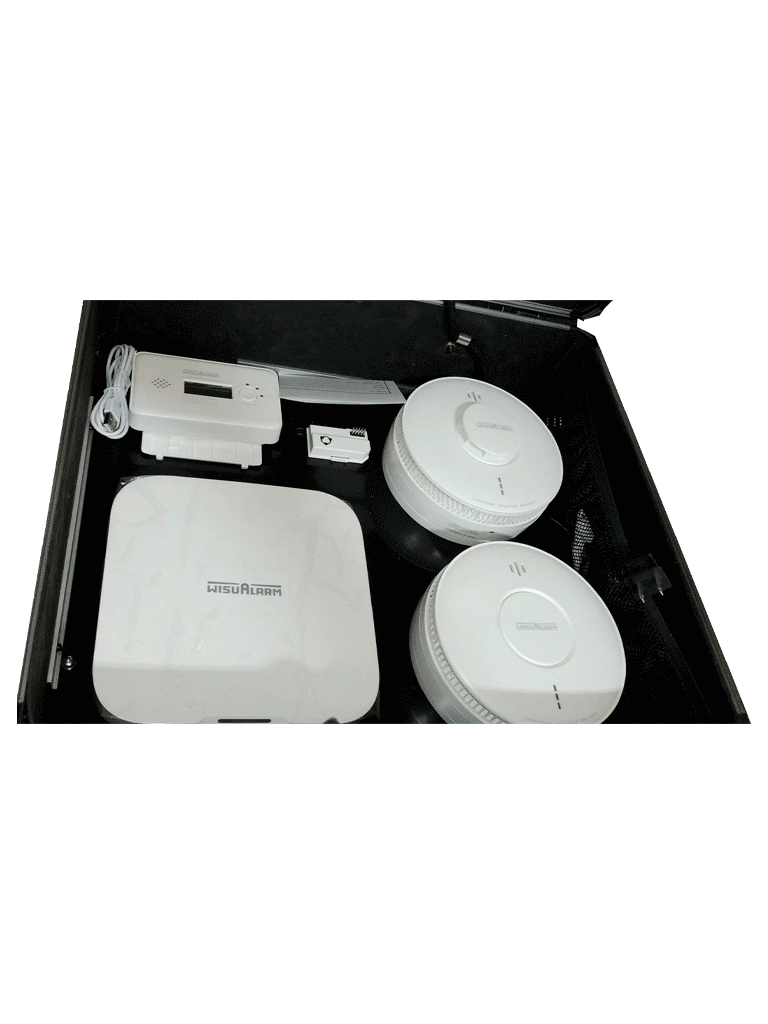 DAHUA WISUALARM DHI-HY-DBRF- Maletín DEMO de sistema de incendio residencial, Incluye DHI-HY-GW02A/DHI-HY-SA5MA/DHI-HY-HT5MA/DHI-HY-SA5MB/ DHI-HY-HT5MB/DHI-HY-MRF50-R8/DHI-HY-GW01A/ SA30A-R8/ SA40A-R8/ HT10A-R8/GC20D-R8/ GC30A-R8, - Image 5