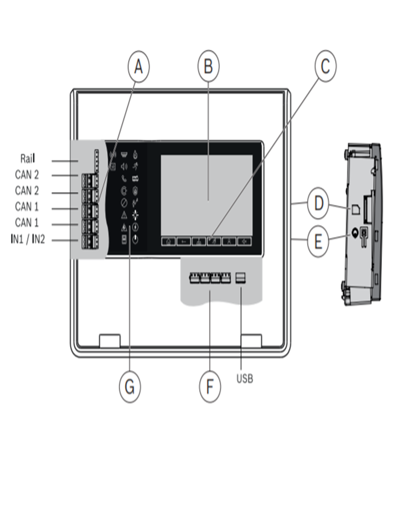 BOSCH F_FPE8000FMR - Teclado Remoto para Panel AVENAR 2000 y 8000 - Image 3