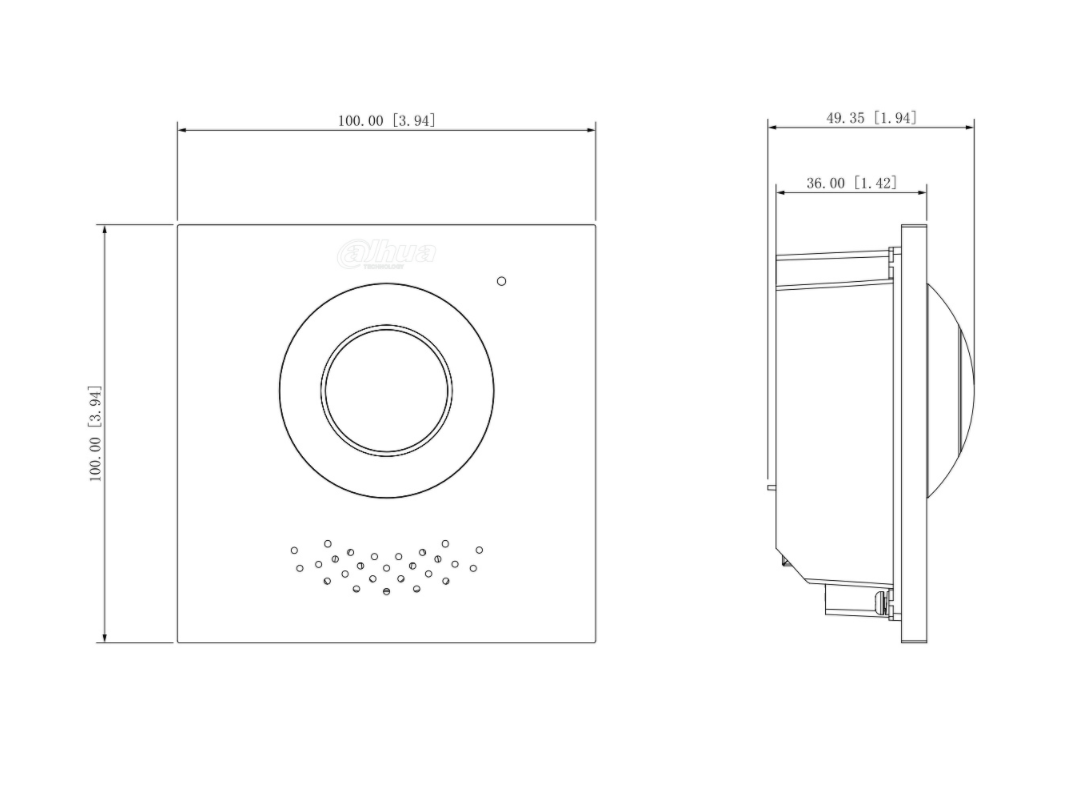DAHUA DHI-VTO4202F-P - Modulo de Camara para Frente de Calle Modular/ HASTA 9 MODULOS/ CAMARA 2 MP/ IP65/ RELAY PARA PUERTA DESDE CELULAR/ DMSS - Image 5
